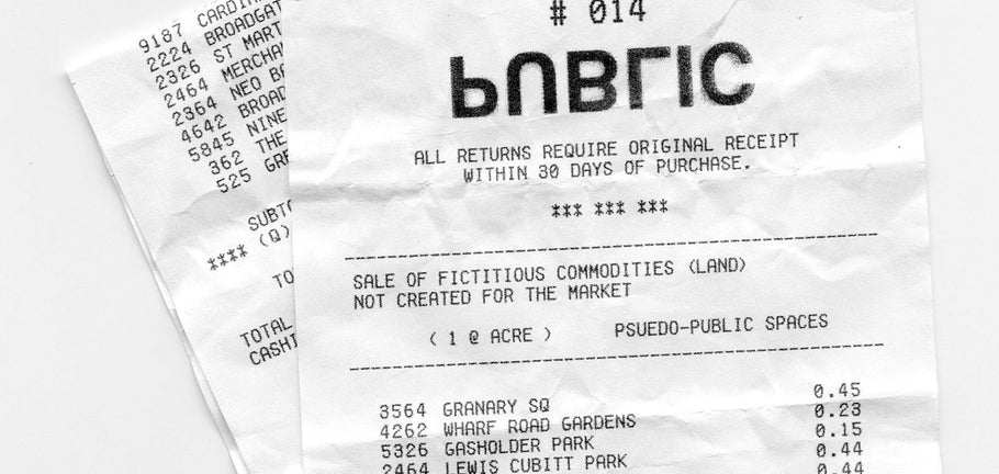 PSEUDO-PUBLIC SPACE RECEIPT